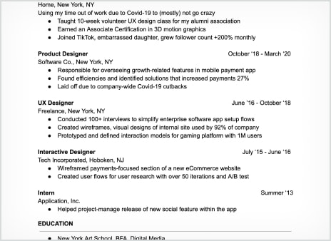 Sample Resume
