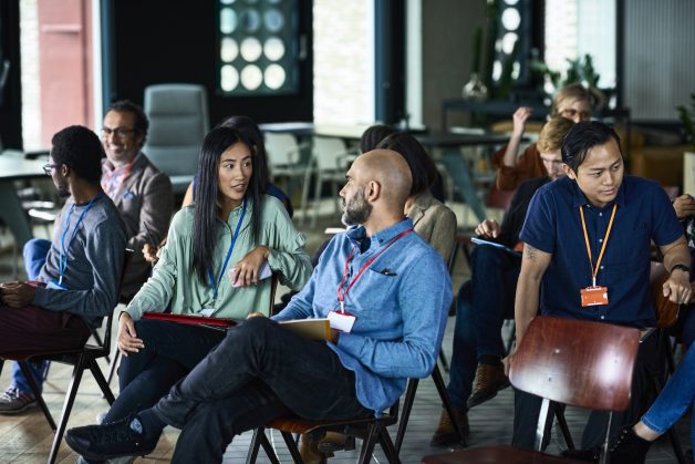 People in a classroom setting