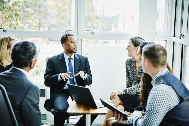 People in a meeting