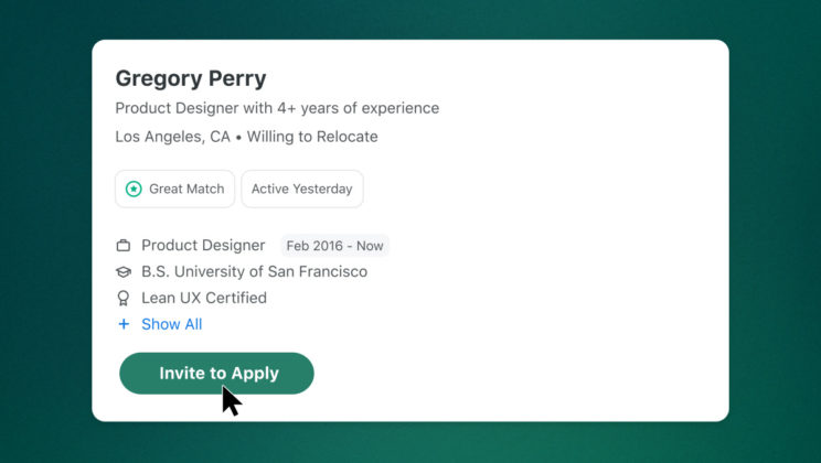 ZipRecruiter’s ‘Invite to Apply’ Generates 2.5 Times as Many Candidates per Job