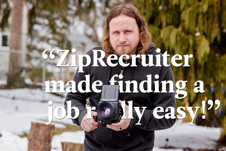 Eric performing his new photography job