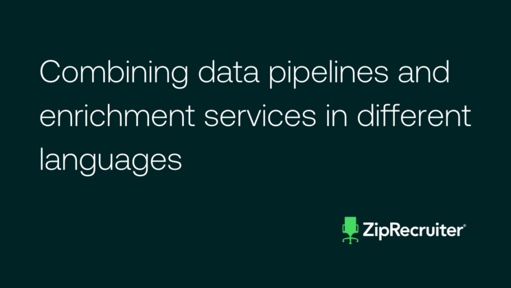 Combining data pipelines and enrichment services in different languages