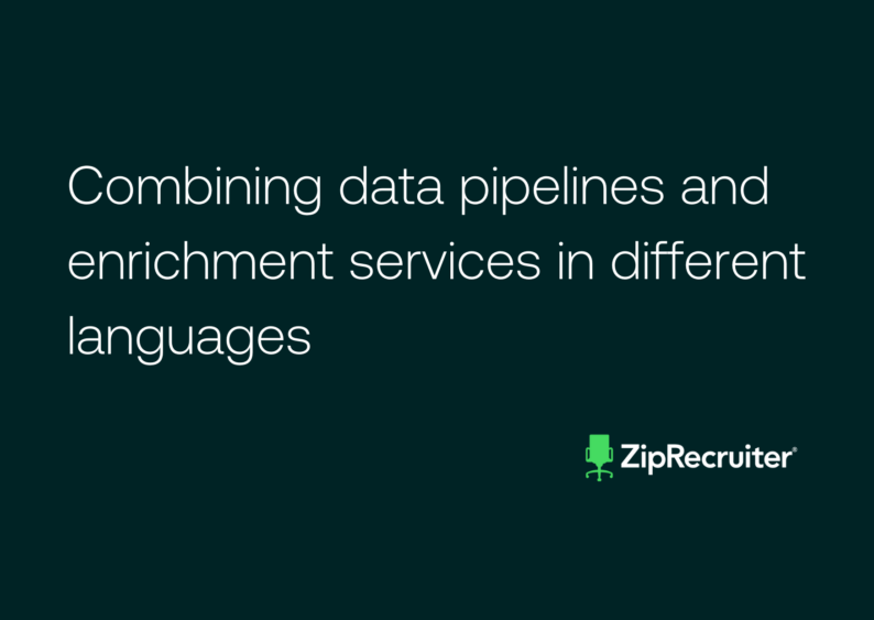 Combining data pipelines and enrichment services in different languages