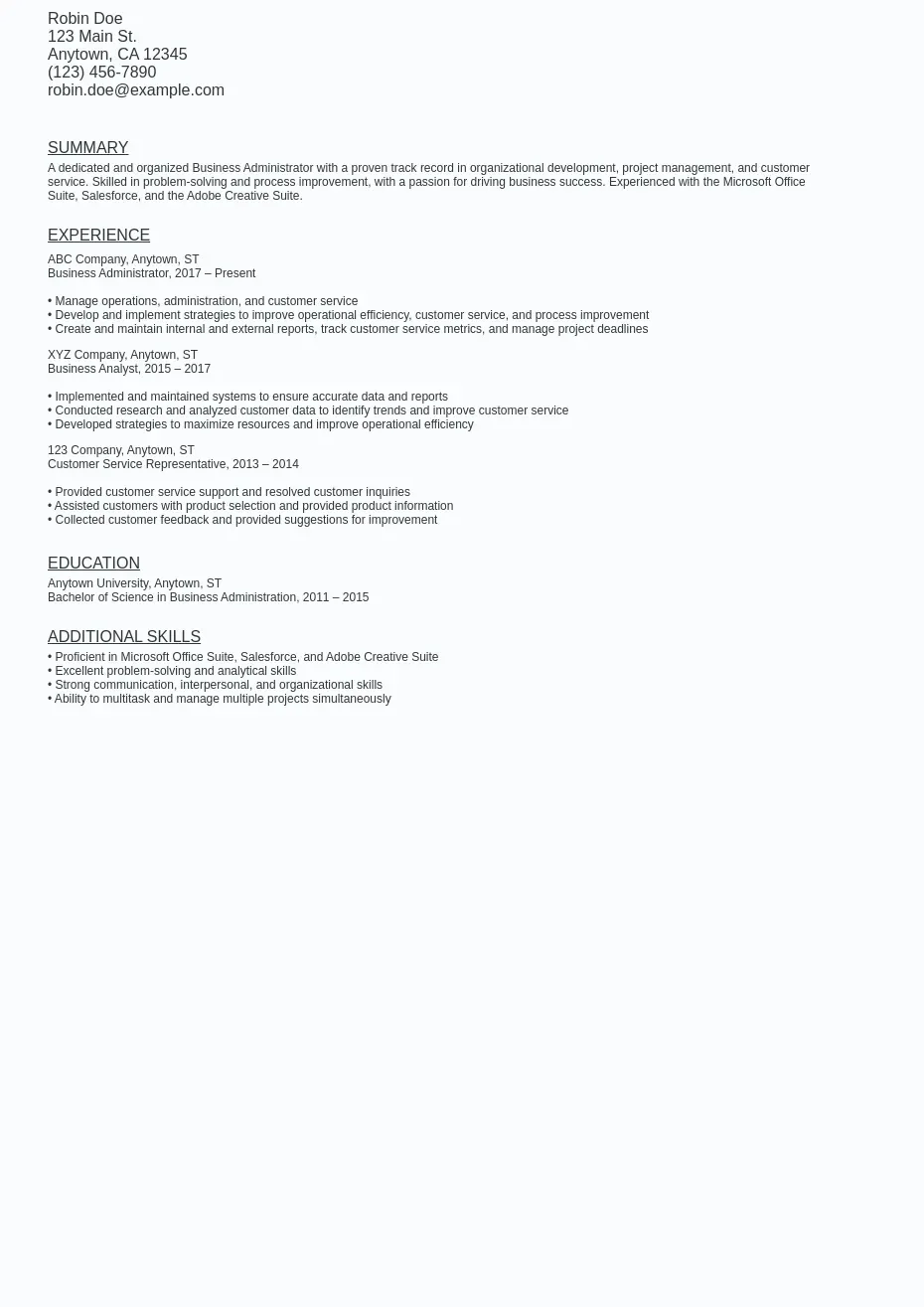 Business Administration Resume - Business Administration Resume Sample Template (free).webp=ws930x1315