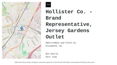 Hollister jersey gardens outlet