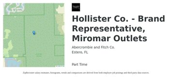 Abercrombie And Fitch Hollister Co Brand Representative Miromar Outlets Job Estero