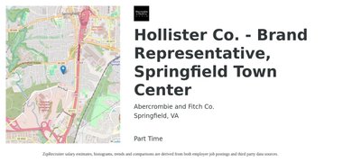 Abercrombie And Fitch Hollister Co Brand Representative Springfield Town Center Job Springfield