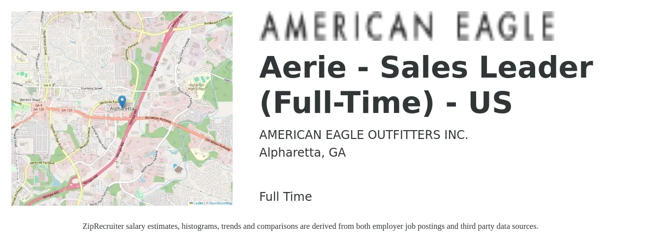 American Eagle Aerie Sales Leader Us Job in Alpharetta, GA