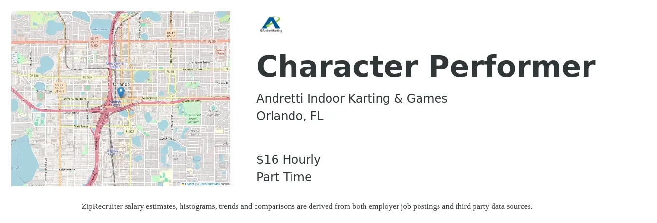 Andretti Indoor Karting And Games Character Performer Job Orlando