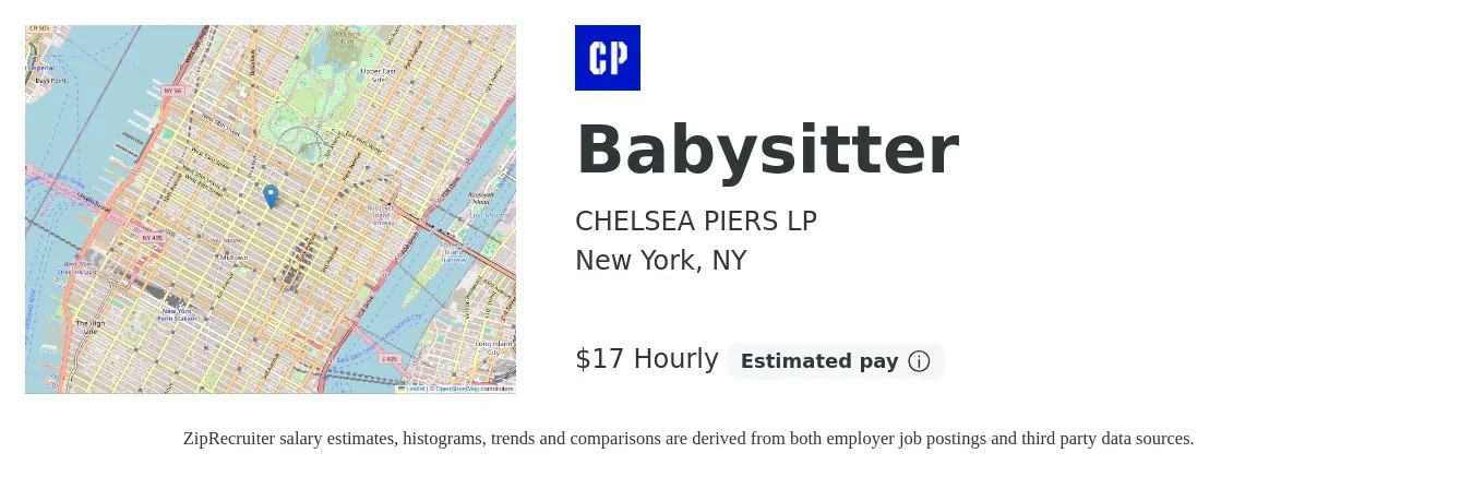 Babysitter Job in New York, NY at Chelsea Piers (Hiring Now)