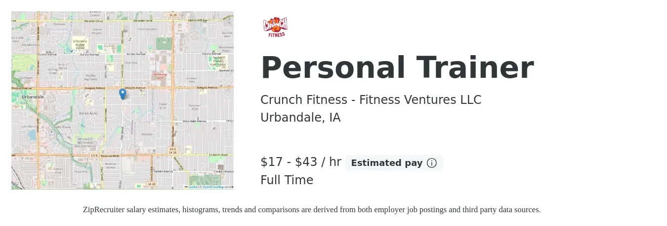 Personal Trainer job in Urbandale, Iowa, United States of America