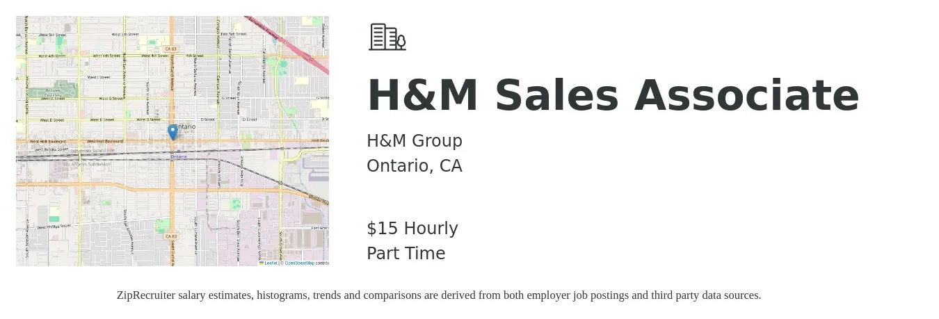 H&M Sales Associate Job in Ontario, CA at H&M Group (Hiring)