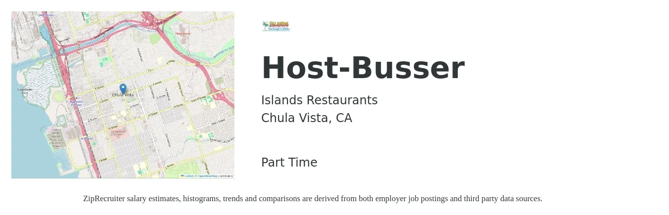Host-Busser Job in Chula Vista, CA at Islands Restaurants