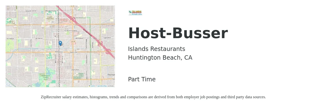 Islands Restaurants Host Busser Job in Huntington Beach, CA