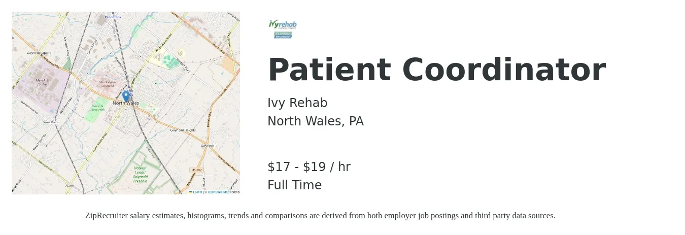 Patient Coordinator Job in North Wales, PA at Ivy Rehab