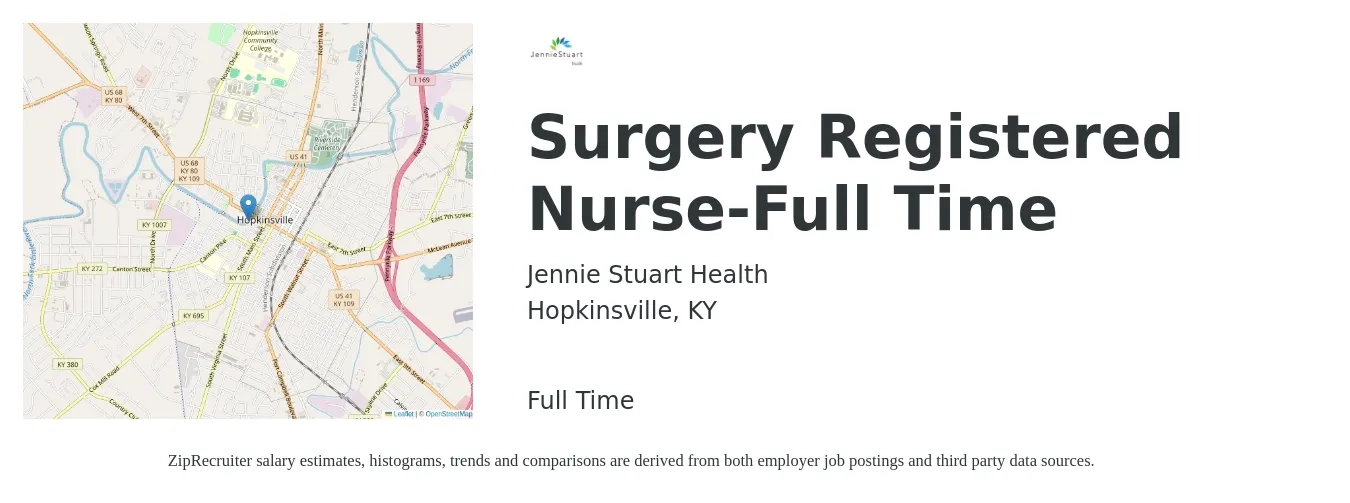 Jennie Stuart Health Surgery Registered Nurse Job Hopkinsville