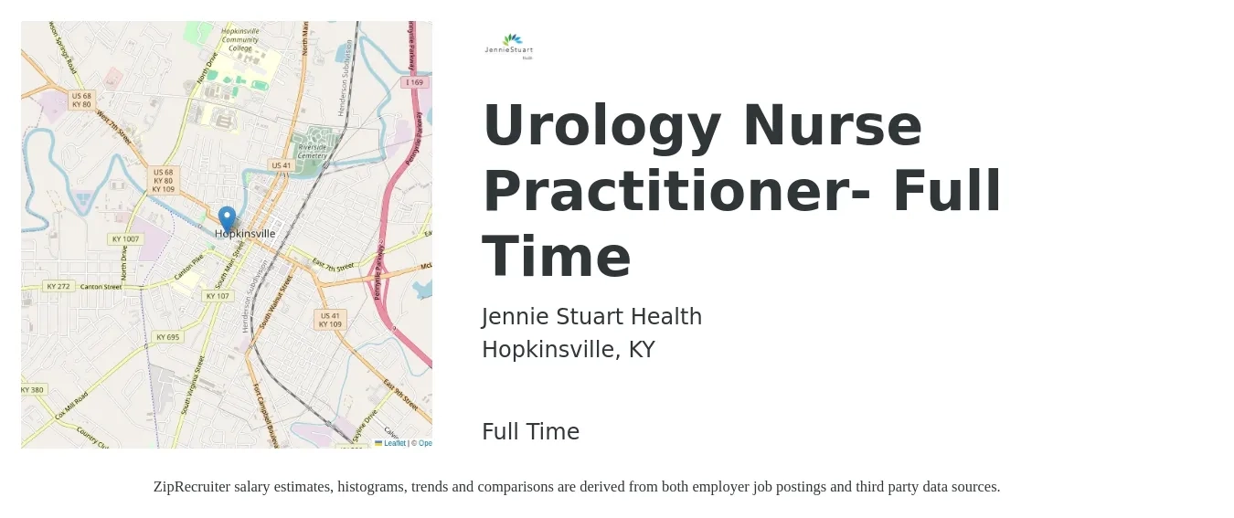 Jennie Stuart Health Urology Nurse Practitioner Job Hopkinsville
