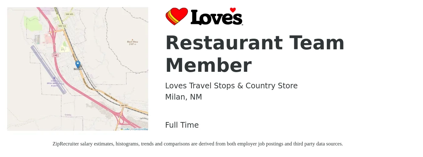 Loves Travel Stops & Country Store Restaurant Team Member Job Milan