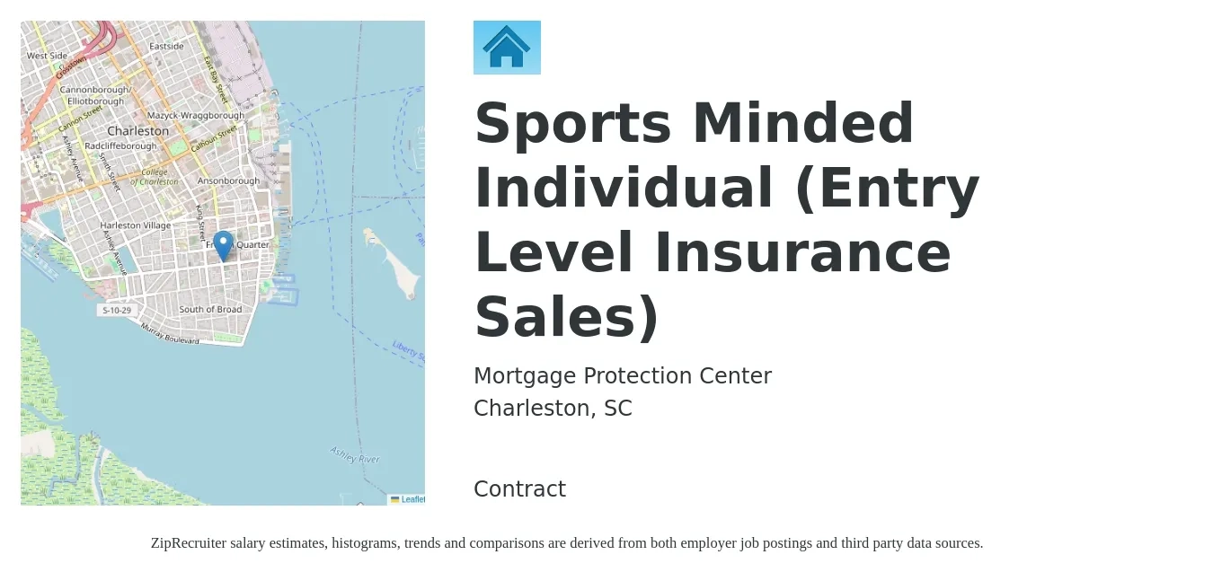 Mortgage Protection Center job posting for a Sports Minded Individual (Entry Level Insurance Sales) in Pueblo, CO with a salary of $46,200 to $74,200 Yearly with a map of Pueblo location.