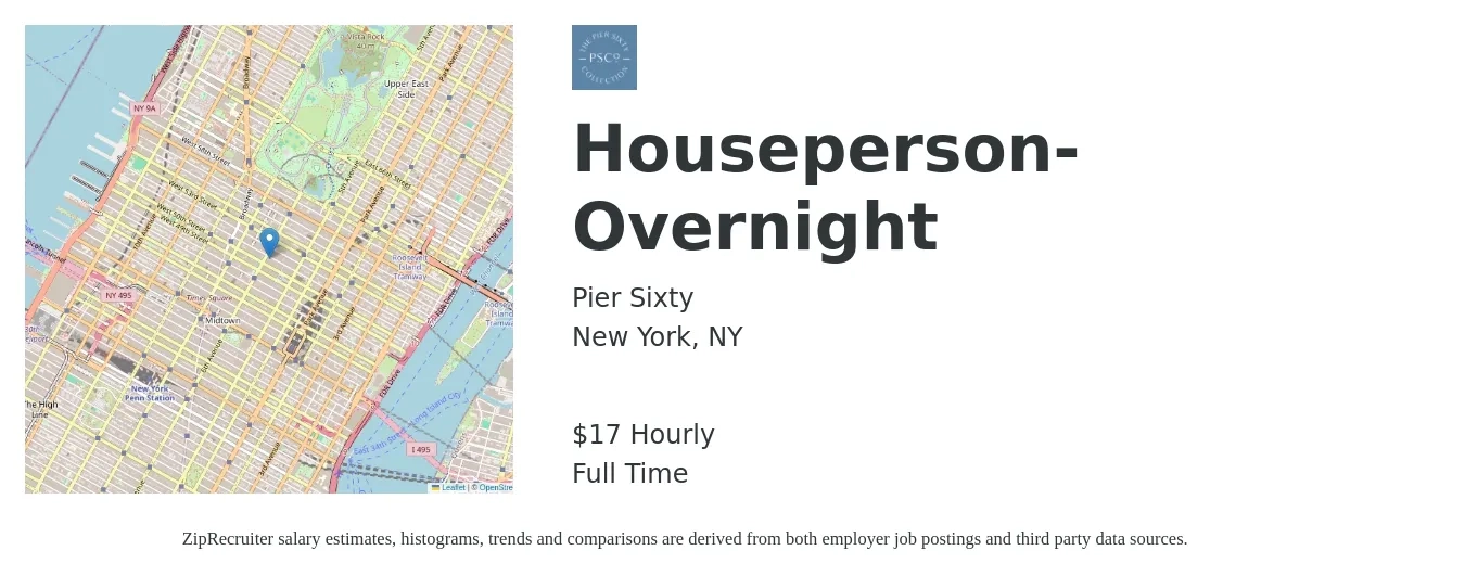 Houseperson- Overnight Job in New York, NY at Pier Sixty