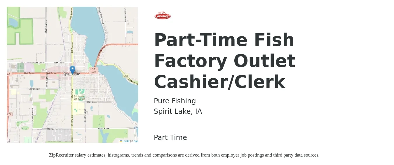 Pure Fishing Fish Factory Outlet Cashier Clerk Job Spirit Lake