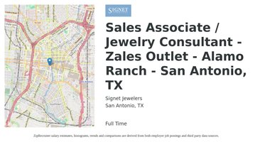 Signet Jewelers Sales Associate Jewelry Consultant Zales Outlet Alamo Ranch Job San Antonio
