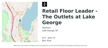Skechers Retail Floor Leader The Outlets At Lake George Job Lake George