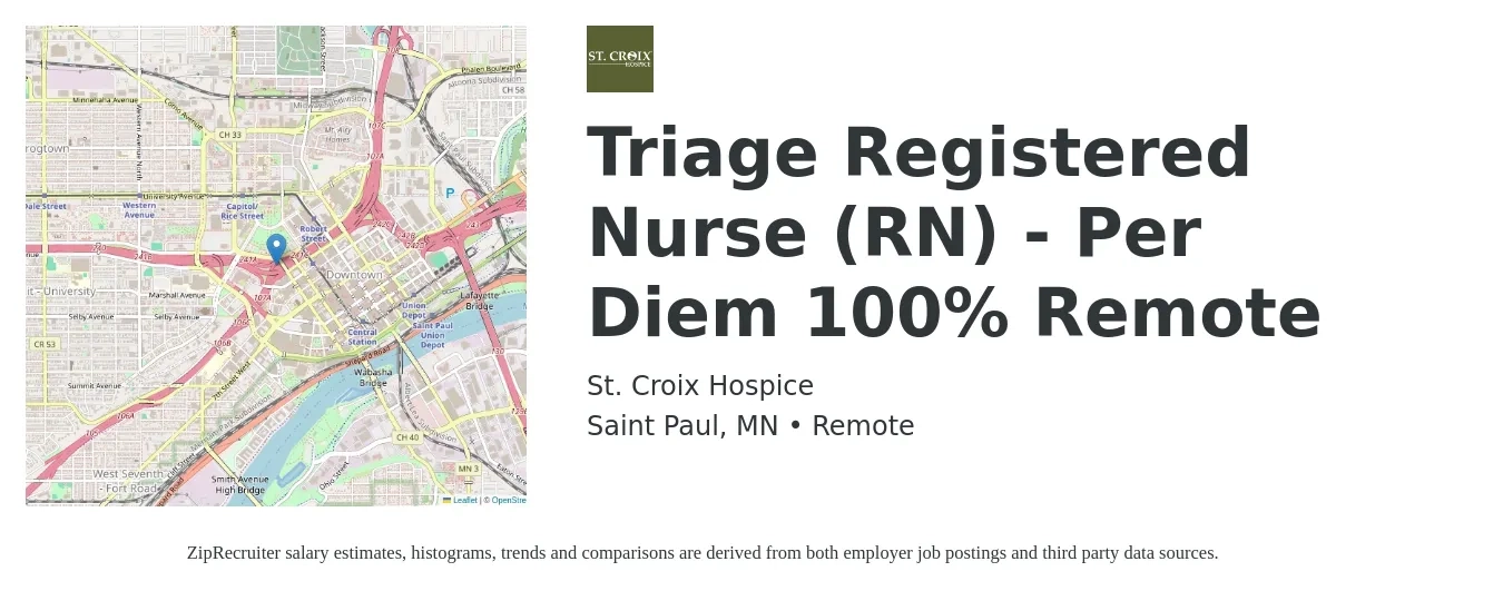 St. Croix Hospice Triage Registered Nurse Per Diem Remote Job Saint Paul