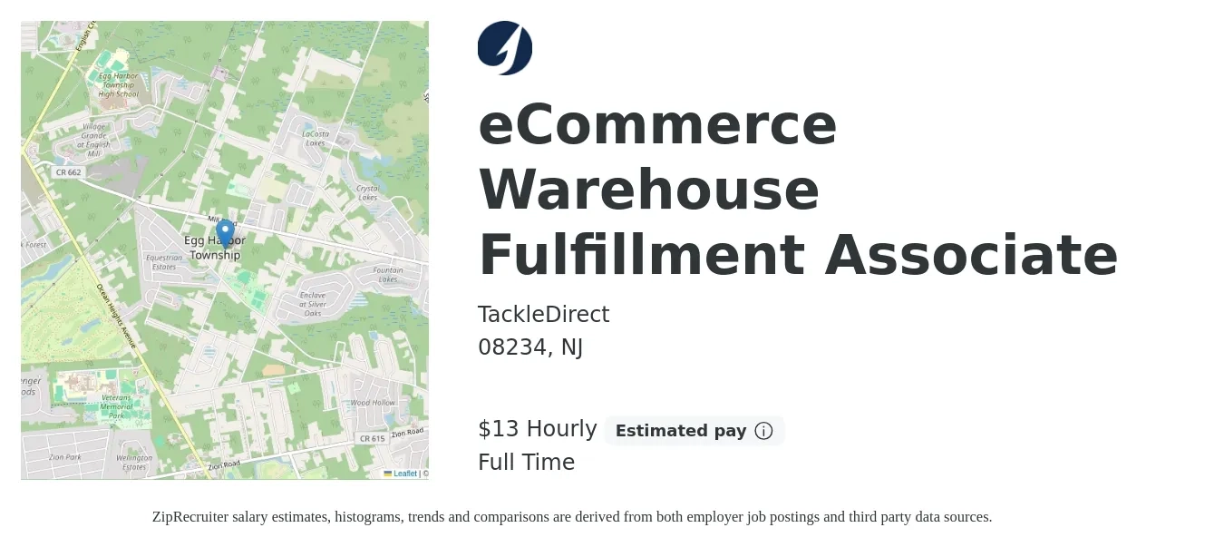 Tackledirect Ecommerce Warehouse Fulfillment Associate Job 08234