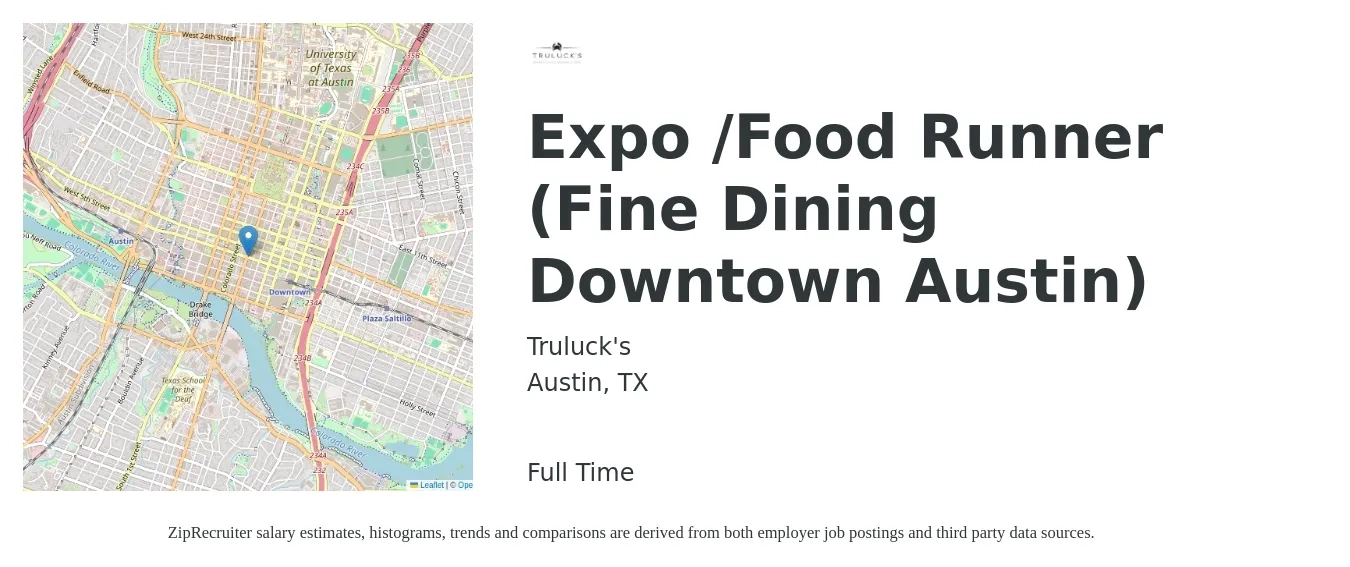 Expo Food Runner Job In Austin Tx At