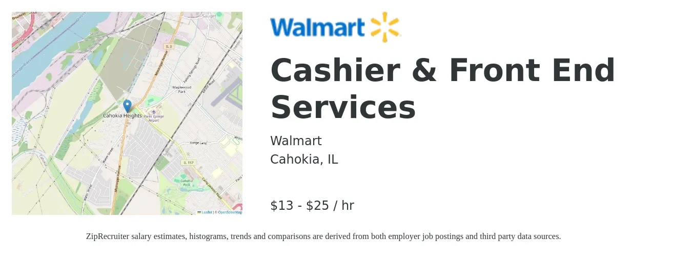 Cashier & Front End Services Job in Cahokia, IL at Walmart