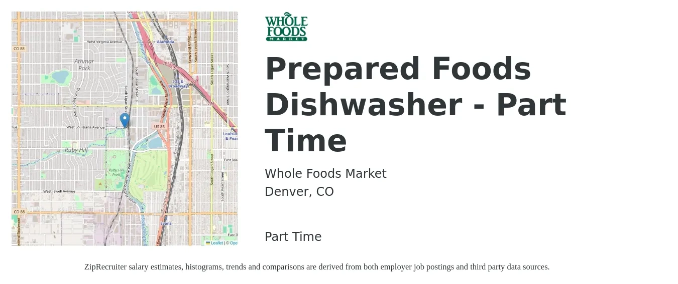 Whole Foods Market Prepared Foods Dishwasher Job Denver