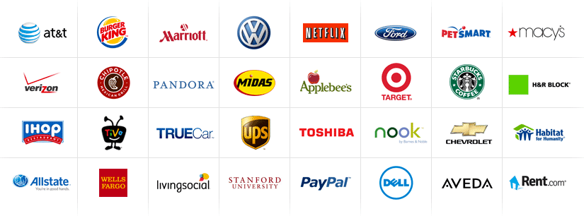 logos of companies with job postings on ZipRecruiter